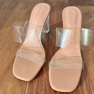 Zara clear heels